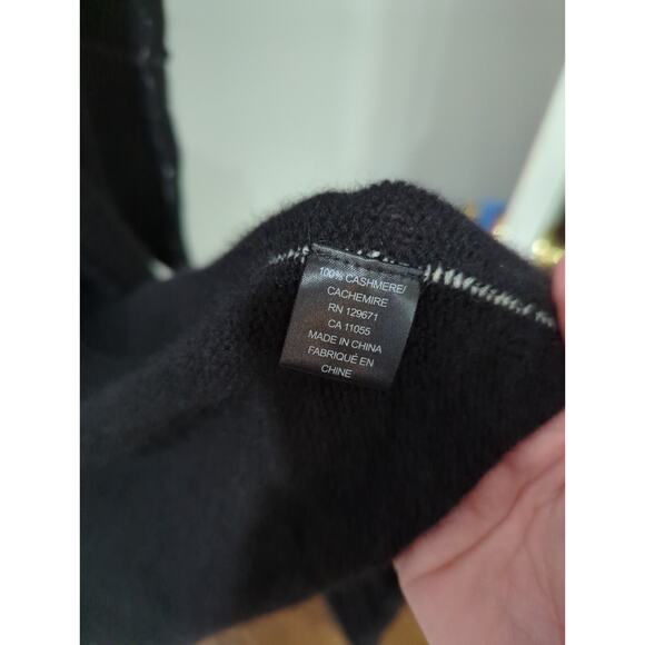 Skull Cashmere Open Front Cardigan Sweater - Picture 5 of 6